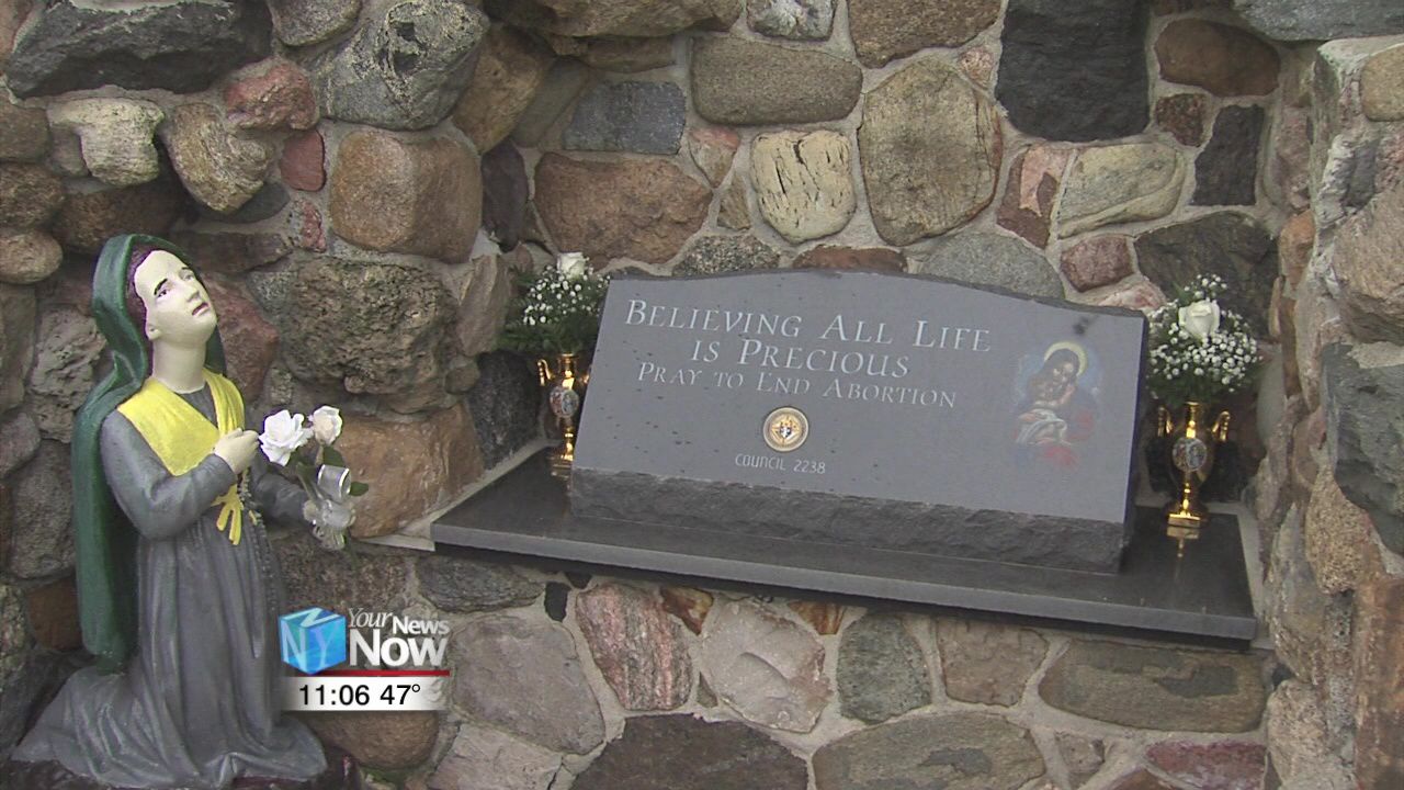 Immaculate Conception dedicates anti-abortion memorial.jpg